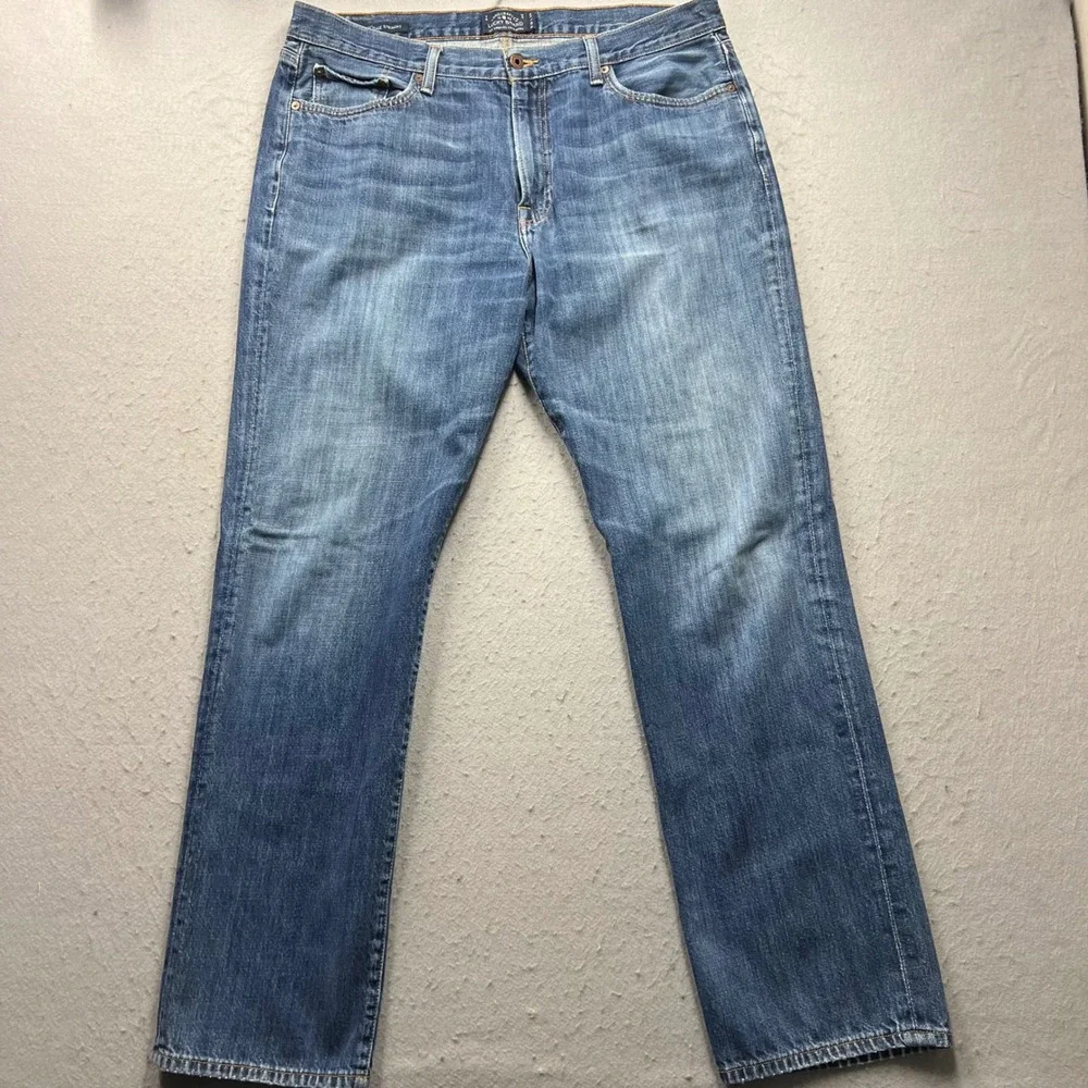 Lucky Brand 363 Vintage Straight Jeans Mens 38x34 Blue Denim Pants 2379